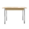 Стол Уют 3 1100(+390)*700*750 дуб млечный/опора D50 "труба" хром