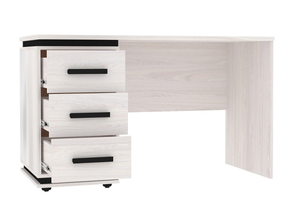 Nature 84 Стол письменный Ясень Анкор св-Черный