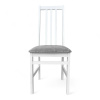 Стул Соло белый/KATANIY 18 (Светло-Грифельный)
