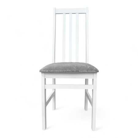 Стул Соло белый/KATANIY 18 (Светло-Грифельный)