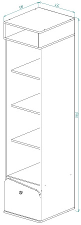 Пенал с ящиком ПН-13 Алиса 
