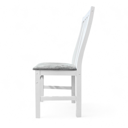 Стул Соло белый/KATANIY 18 (Светло-Грифельный)