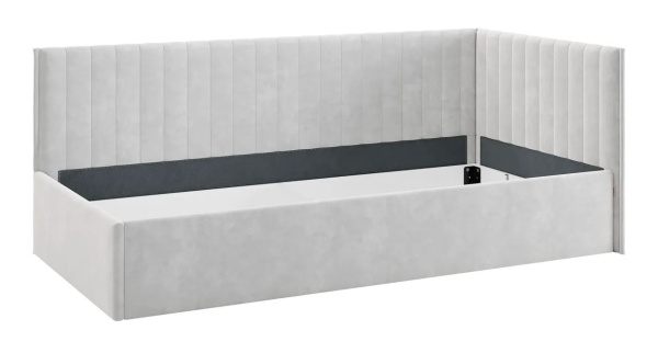 Кровать Твикс  (Тахта)  с подъёмным механизмом 90х200 см галька (велюр)