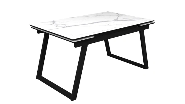 Стол Луис,1400(2000)*900, МДФ/Пластик Мрамор Керара бел/Черный,опора Z 960-2 (черный) Стол Луис,1400(2000)*900, МДФ/Пластик Мрамор Керара бел/Черный,опора Z 960-2 (черный)