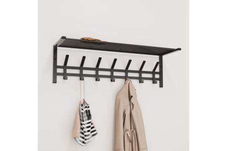 Вешалка Торонто 31 с полкой металл Черный*885/ВСПТ31