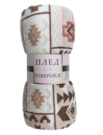 Плед Texrepublic фл печатный скрутка 2 сп,180*200,74678