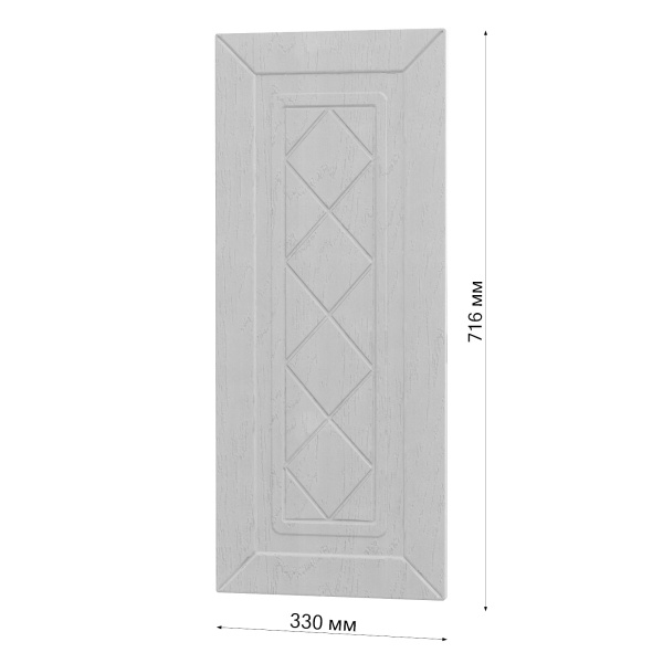 Фасад РОМБ серый 342 торцевой