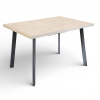 Стол Дублин CRAFT EGGER ,1200(+380),бабочка (ЛДСП Цемент светлый) В2/Черный