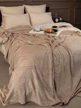 Плед Texrepublic фланель тиснение 1,5сп 93375