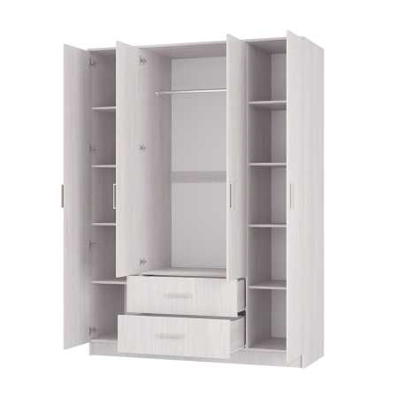 Шкаф Титан 4дв Ясень белый