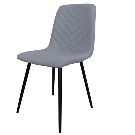 Стул DC-5657-A металл черный, UF860. ткань 2B Серый (Вельвет) 