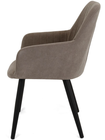 Стул Кампари Т173капучино + нога 1R38черный