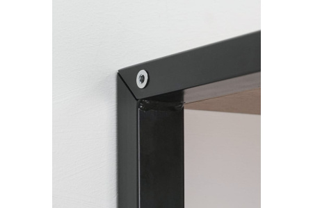 Вешалка Торонто 22Д  с полкой 2-х ярусная Черный/ дуб вотан/*670