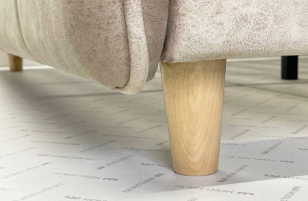 Кровать Грета 1600*2000 с основанием Песок алькантара велюр