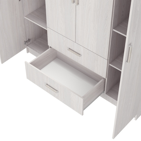 Шкаф Титан 4дв Ясень белый