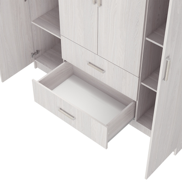 Шкаф Титан 4дв Ясень белый