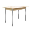 Стол Уют 3 1100(+390)*700*750 дуб млечный/опора D50 "труба" хром