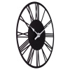3532-003B Часы настенные из металла, d=35 см, чёрный "Рим" 