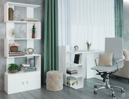 Стеллаж Сакс Белый