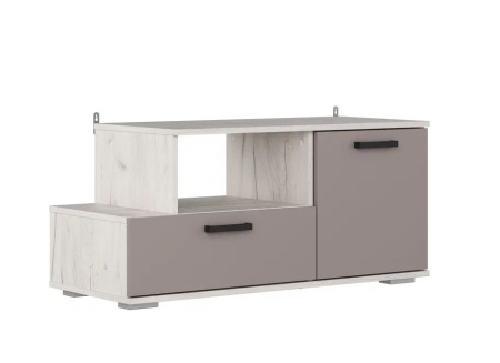 Тумба ТВ-35 Ультра , Глиняный серый/Дуб крафт