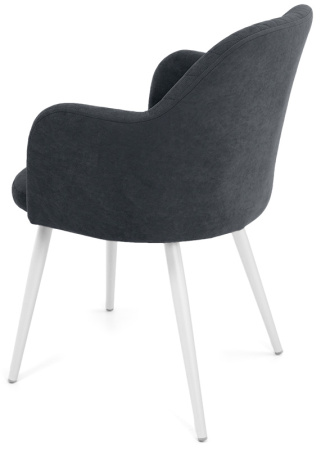 Стул Эспрессо-1, Т177- графит+нога 1R32 (белый)