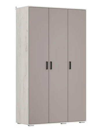 Ультра Шкаф  УЛЬТРА ШР-3  крафт белый/глиняный серый