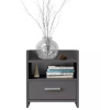 Карло Тумба прикроватная 2 ящ. СТЛ.514.02 Графит