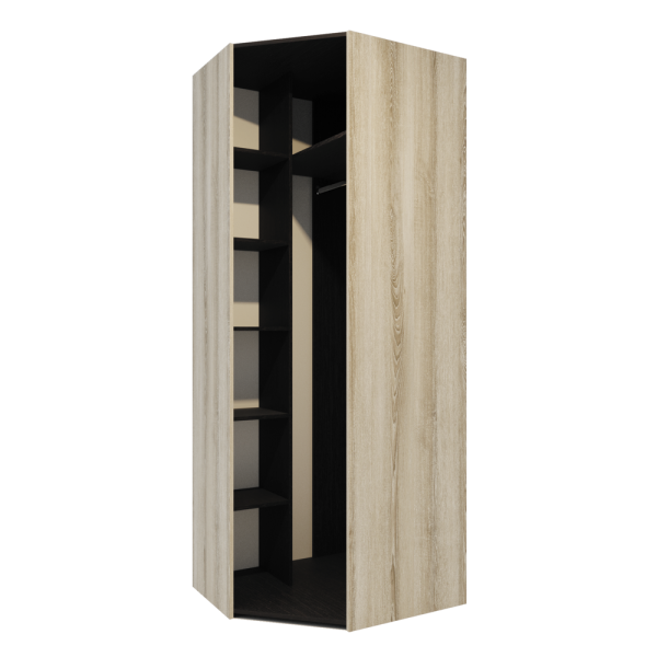 Шкаф для одежды Афина угловой/Лам. ясень таормина/лам. дуб венге Шкаф для одежды Афина угловой/Лам. ясень таормина/лам. дуб венге