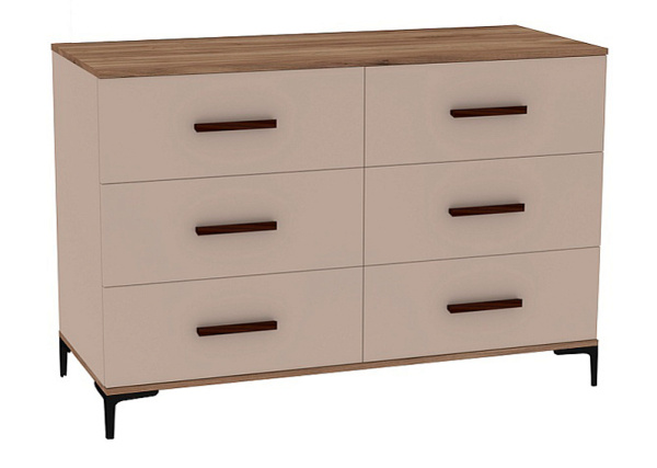 Кара 4 Комод Дуб Табачный Craft/Велюр Кара 4 Комод Дуб Табачный Craft/Велюр