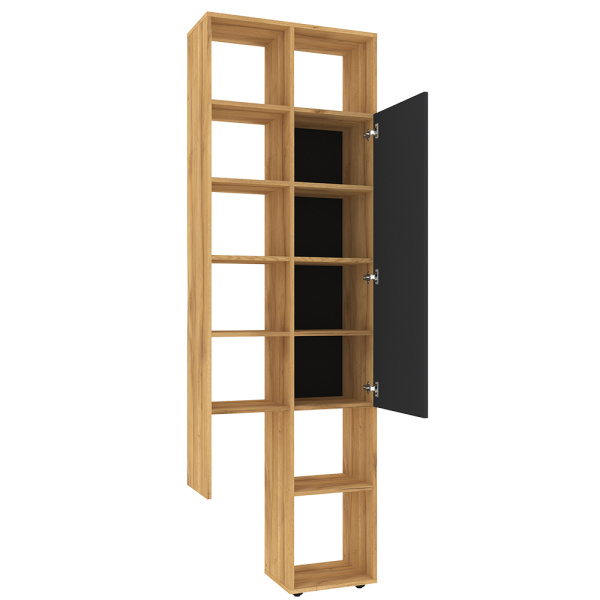 Crown 22 (гостиная) Шкаф МЦН (01) (Дуб золотистый/Графит) Crown 22 (гостиная) Шкаф МЦН (01) (Дуб золотистый/Графит)