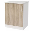 Уют СТЛ.275.06МСТ Шкаф напольный 60 + фасад + столешница Белый/ДУБ СОНОМА 