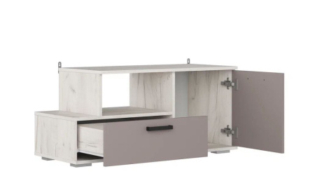 Тумба ТВ-35 Ультра , Глиняный серый/Дуб крафт