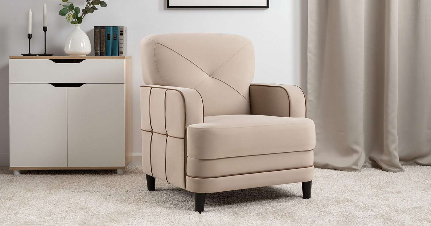 Кресло "Черри" Арт.Н ТК 284 IRIDA 02 (св-бежевый) 