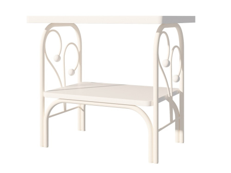 Тумба прикроватная Версаль ММД 202  белый/белый