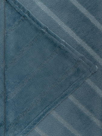 Плед Texrepublic фланель однотонный страйп ЕВРО 94350