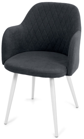 Стул Эспрессо-1, Т177- графит+нога 1R32 (белый)