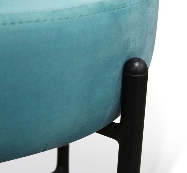 Банкетка Sheffilton SHT- B4 Голубая пастель/Черный муар