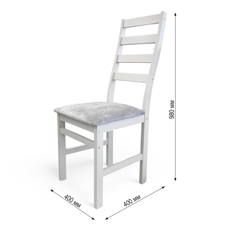 Стул Сотти Р серая эмаль/Катания 05 (Серый жемчуг) 