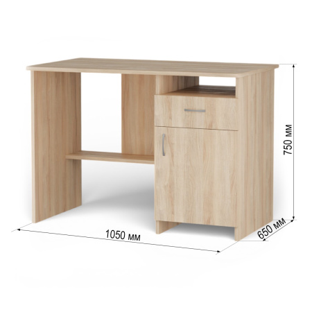 Стол письменный БН-176 Дуб Сонома