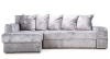 Диван угловой Марго левый светло-серый велюр Диван угловой Марго левый светло-серый велюр