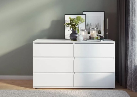 Комод Somero 467.06 6 ящиков Белый