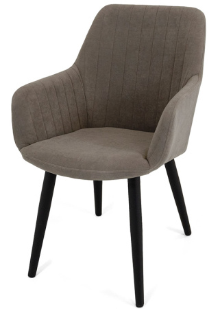 Стул Кампари Т173капучино + нога 1R38черный