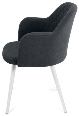 Стул Эспрессо-1, Т177- графит+нога 1R32 (белый)