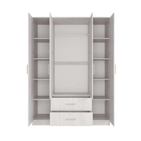 Шкаф Титан 4дв Ясень белый