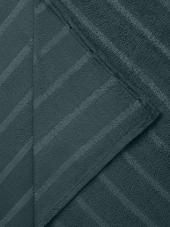 Плед Texrepublic фланель однотон страйп Бирюза 150*200 