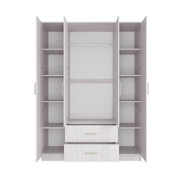 Шкаф Титан 4дв Ясень белый