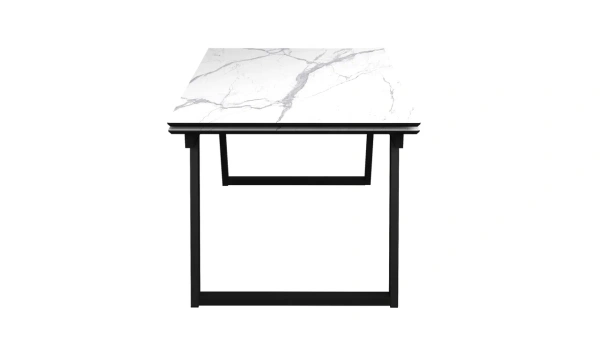 Стол Луис,1400(2000)*900, МДФ/Пластик Мрамор Керара бел/Черный,опора Z 960-2 (черный) Стол Луис,1400(2000)*900, МДФ/Пластик Мрамор Керара бел/Черный,опора Z 960-2 (черный)