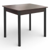 Стол Уют 3 900(+350)*600*750 ДСП венге/опора D50 "труба" Черный