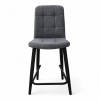 Стул Абсент NEW ПОЛУБАРНЫЙ , Т177 Графит +нога 1R38 Bh500 полубарный мини черный Стул Абсент NEW ПОЛУБАРНЫЙ , Т177 Графит +нога 1R38 Bh500 полубарный мини черный