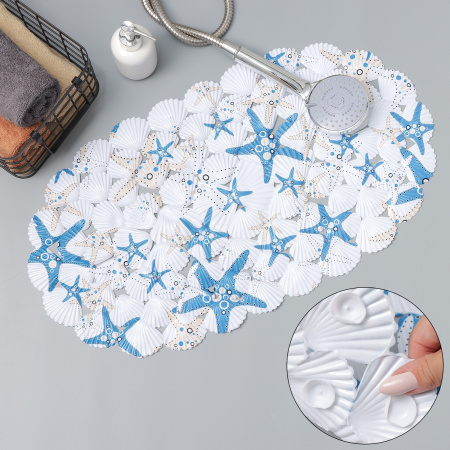 Коврик для ванны SPA  38х68 см "Морские звезды"5407202